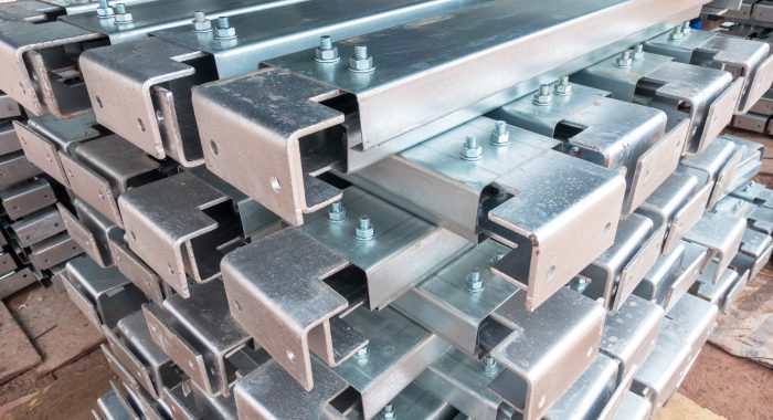 Steel galvanized support for siding.